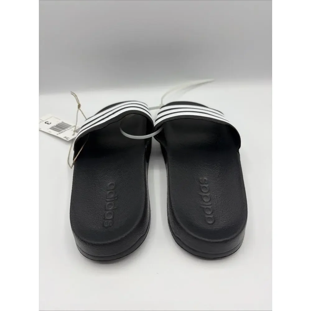 Adidas Adilette shower K slide sandal black white unisex kid's G27625 US Sz 3